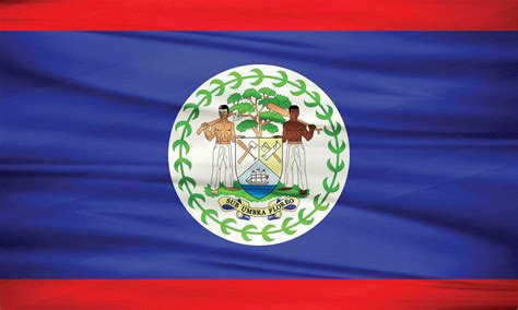 Illustration of Belize Flag and Editable vector Belize Country Flag ...