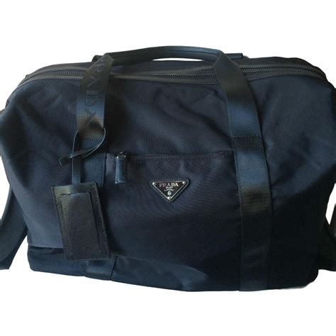 Prada Duffle bag Black Nylon ref.56007 - Joli Closet