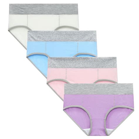 Babysbule Womens Underwear Clearance Women Solid Color Patchwork Briefs ...
