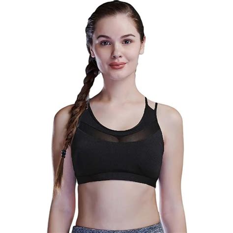 Buy RRAVE Stringy Padded Mesh Sports Bra for Dancing Zumba Gym Yoga ...