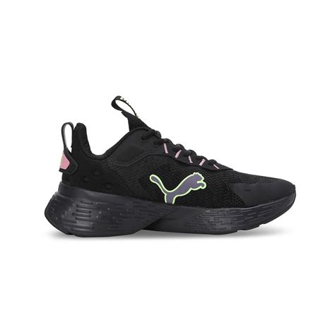Puma Women Puma Black-Mauved Out-Fizzy Apple Softride Sway Running ...