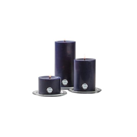 First Row Aromatic Fables Classic Scented Dark Purple Color Pillar Wax ...