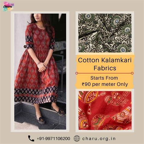 Cotton Kalamkari Fabrics - Charu Creation