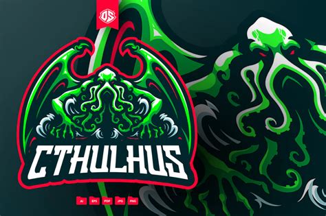 Cthulhu Mascot Logo Template by dadangsudarno on Envato Elements ...