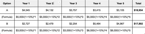 Net Present Value Example Problems 的图像结果