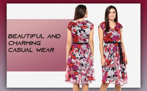 Buy Harpa Women's A-Line Dress (GR3310_Navy_x-Large) at Amazon.in