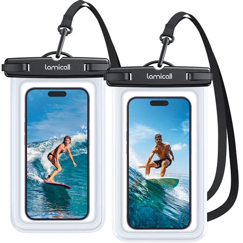 Lamicall Waterproof Phone Pouch Case - [2 Pack][Easy Lock & Heavy Duty ...
