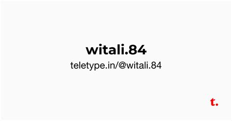 Wita — Teletype