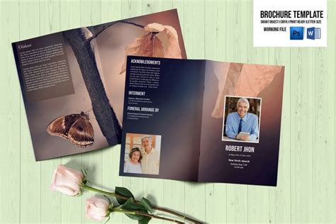 Image result for How to Make a Funeral Program