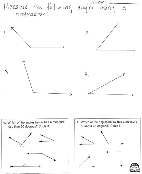 Image result for Using a Protractor Worksheet