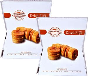 KHARAWALA'S Premium Soft and Sweet Best Quality Figs (Anjeer) Pack of 2 ...