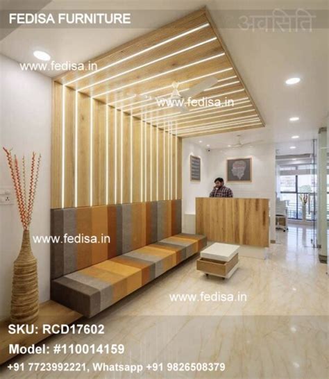 Restaurant Reception Counter Backlit Reception Desk Curved Reception ...
