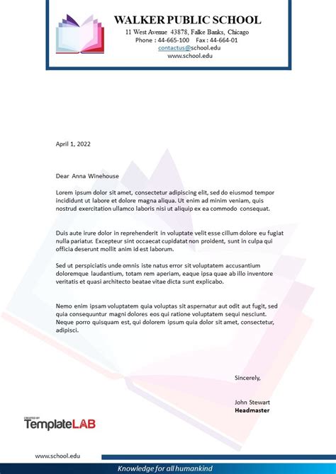 Letter Header Format 的图像结果