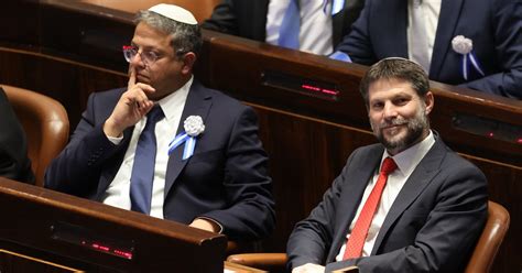 Israeli hardliners Ben-Gvir and Smotrich hit by UK-led sanctions | The ...