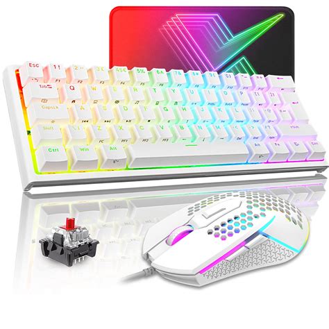 60 Mechanical Keyboard And Honeycomb Mouse Combo Wired All 62 ...