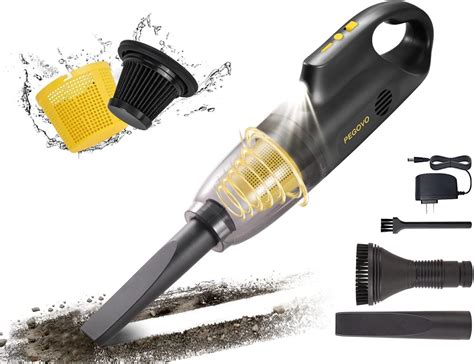 PEGOVO Handheld Vacuum Cordless, Portable Rechargeable Car Vacuum ...