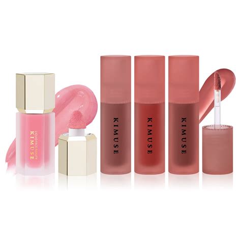Buy KIMUSE Soft Cream Blush Liquid Blush for Cheeks & Water Gel Lip ...