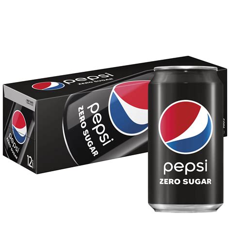 Pepsi Cola Zero Sugar Soda Pop, 12 fl oz, 12 Pack Cans – Sydiesmart ...