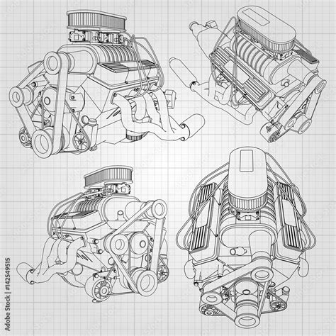 Image result for How to Draw Engine