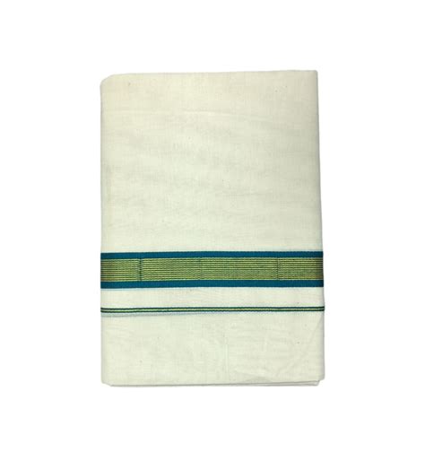 Exclusive Dhotiesmens Kerala Mundu Pure Cotton Cream Dhoti With Gold ...