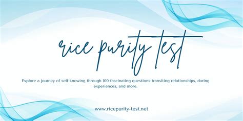 Rice Purity Test