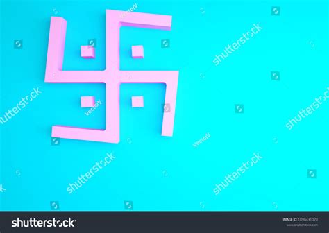 Pink Hindu Swastika Religious Symbol Icon Stock Illustration 1898431078 ...