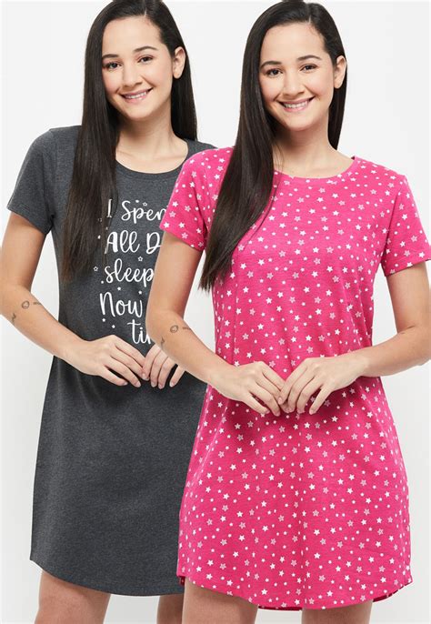 Buy Women Printed Chemise - Pack of 2 Online at just Rs. 899.0 ...