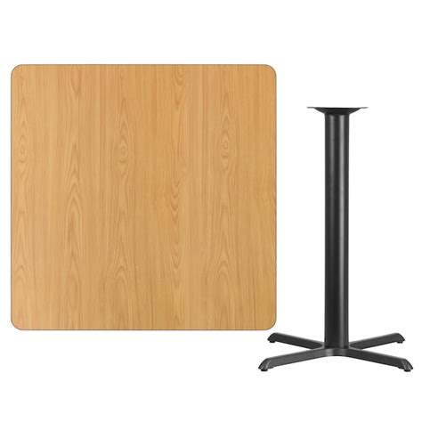 Emma + Oliver 42-in Square Natural Laminate Bar Table Top-33-in x33-in ...