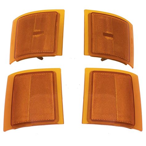 Brock BROCK Lower & Upper Signal 4 Piece Side Marker Lamp Set fits ...