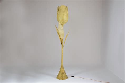 Flo Handwoven Wicker Flower Floor Lamp For Sale at 1stDibs | flowering ...
