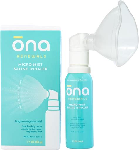 Amazon.com: ONA Micro-Mist Saline Inhaler for Congestion, Sinus, Cough ...