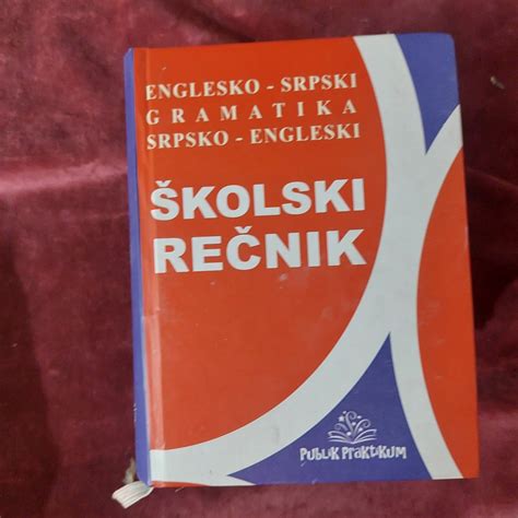 124 Školski rečnik, Englesko-srpski srpsko-engleski - Kupindo.com ...