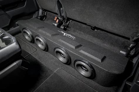 2015-2024 Ford F-150 Super Crew Cab Compatible Quad 8" Ported Sub Box ...