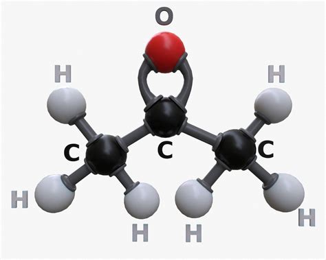 Image result for C3H6O Structural Formula