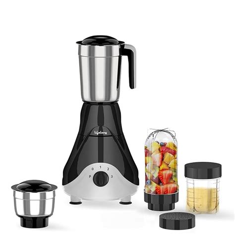 Buy Lifelong Mixer Grinder for Kitchen - 4 Jars 500 Watt Mixie - 2 ...