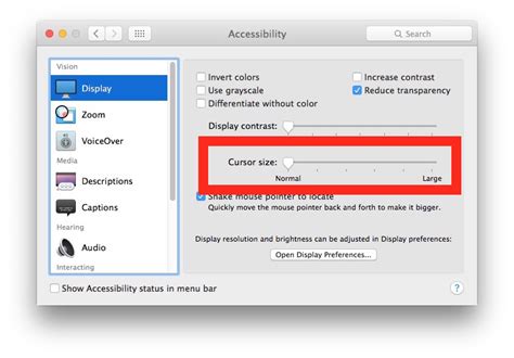 How to Increase the Size of the Mac Cursor