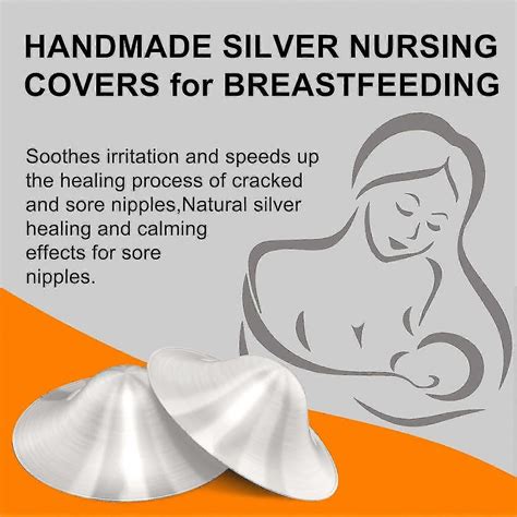 925 Pure Silver Nipple Shields, Silver Cups For Breastfeeding, Breast Shields For Nursing ...