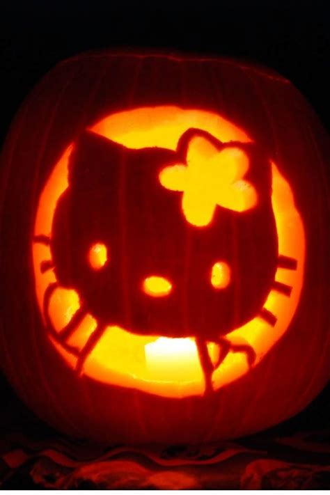 Hello Kitty Pumpkin Carving Templates Free Printable