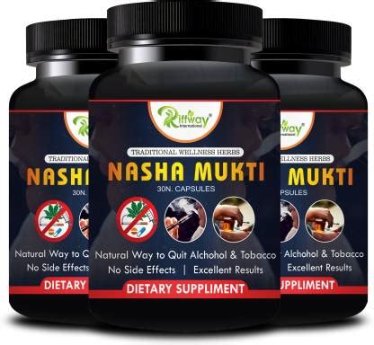 Riffway NashaMukti Tablets Body Detox Weakness Contorl Addiction 100 ...