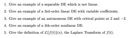 Image result for Separable DE Examples