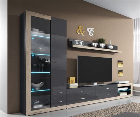 Wall unit Tessa 2 Wall Cabinets Living Room, Tv Wall Cabinets, Living ...