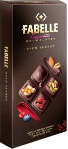 Fabelle Open Secret - Dark Chocolate Bar, Visible Nuts & Berries Bars ...