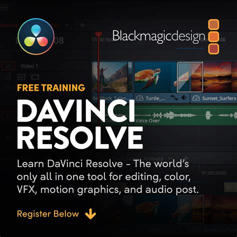 Formación gratuita en DaVinci Resolve: Blackmagic Design lanza webinars ...