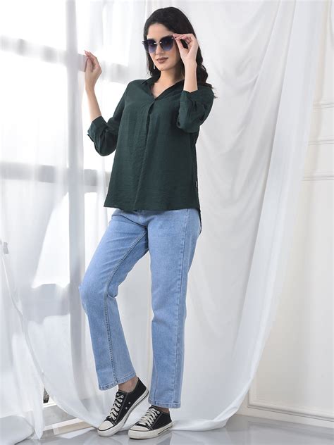 Mint Green Soft Weave Easy Silhouette Top – Crimsoune Club
