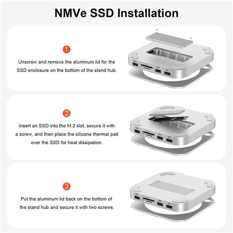 Qwiizlab Aluminum Stand Hub with SSD Enclosure, India | Ubuy