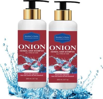 Member's Choice Onion Black Seed Shampoo for Fresh, Strong and Shining ...