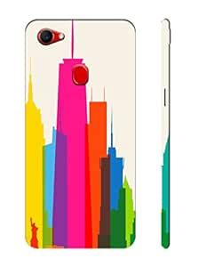 PICWIK® Designer Printed Back Cover/Hard Case for Oppo F7 (Building ...