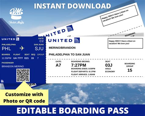 United Boarding Pass