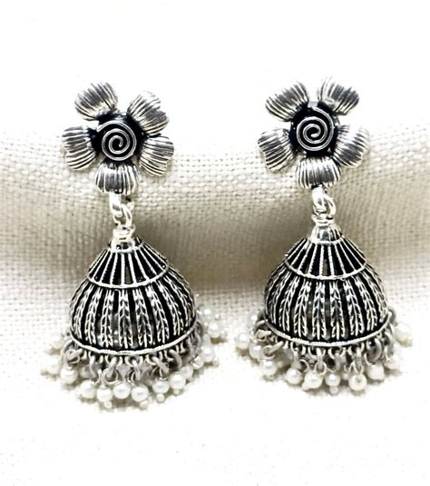 Silver Jhumka – Angaja Silver