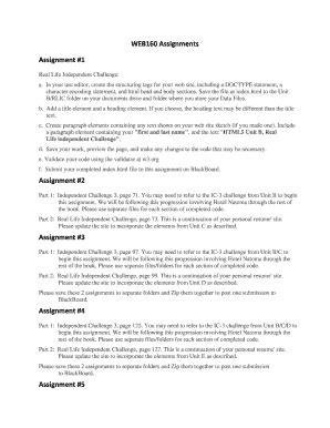 Fillable Online dtcc WEB160 Assignments Assignment 1 Fax Email Print ...